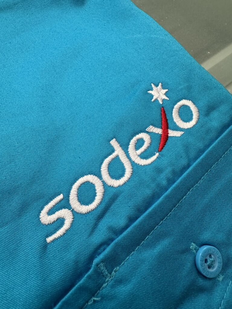 Delivering Quality Embroidery and Vinyl Printing for Sodexo’s Wellness Advisors